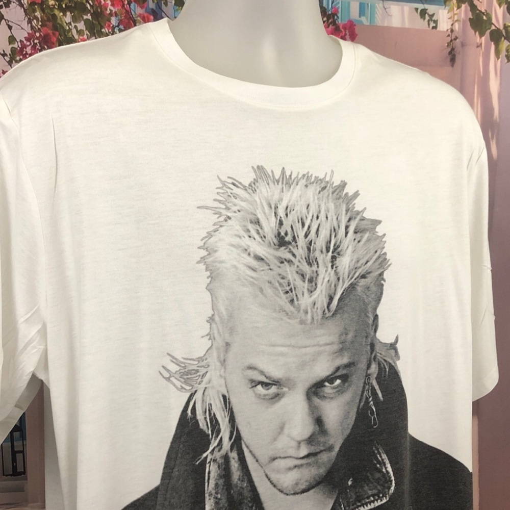 NWOT Lost Boys David White Crewneck T-Shirt - Picture 3 of 5
